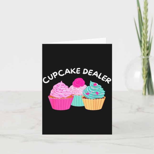 Tarjeta Cupcake Er - Funny Cupcake Baker Pastry Baking Gif (Anverso)