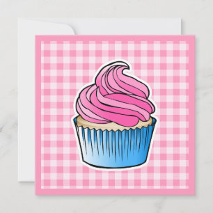 Tarjeta Cupcake Rosa Día de la Madre