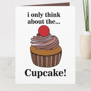 Tarjeta Cupcake Solo Pienso En El Cupcake