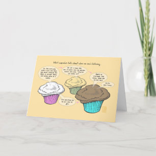 Tarjeta Cupcakes Talk Happy Pi Day Grey Card