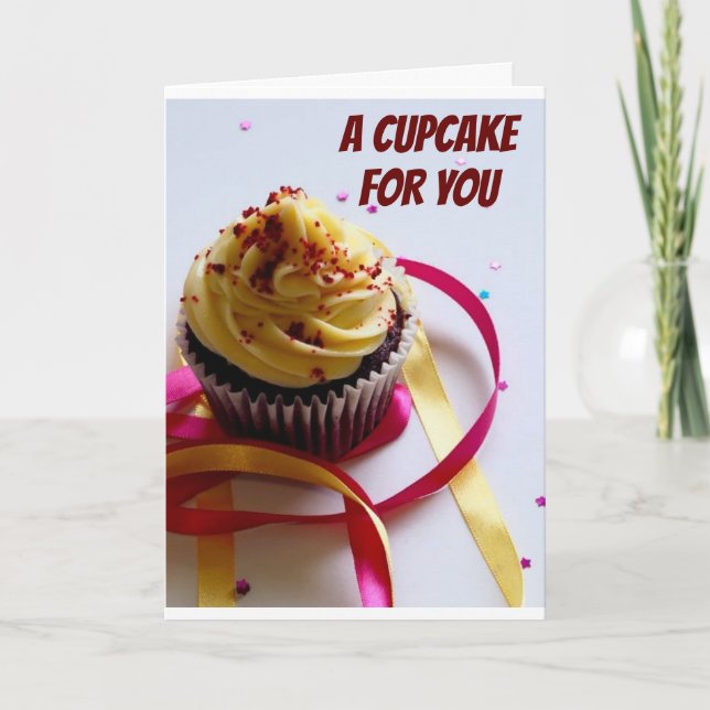 TARJETA CUPCAKES Y GRANDES DESEOS PARA TU "CUMPLEAÑOS" (Anverso)