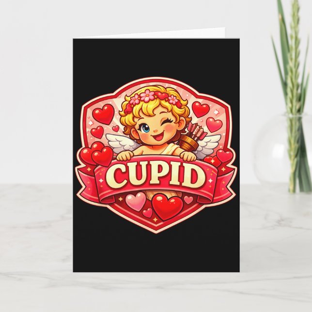Tarjeta Cupid Blonde Valentine  (Anverso)