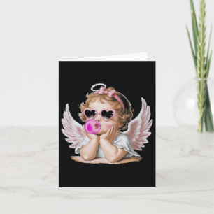 Tarjeta Cúpido Ángel Retro Día de San Valentín Vintage Cúp