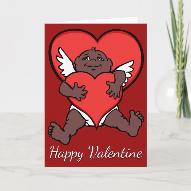 Tarjeta Cupido de África Personalizado de tarjetas (Anverso)