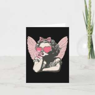 Tarjeta Cúpido Retro Día de San Valentín Lindo Cúpido Vint