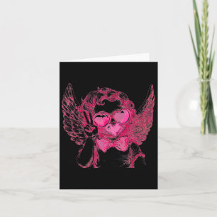 Tarjeta Cúpido Retro San Valentín Soplando Burbuja Arte An