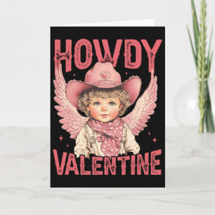 Tarjeta Cupido Vaquero Corazones Ajustados Amor Occidental