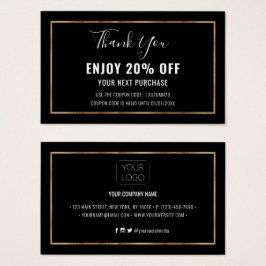 Tarjeta Cupón de descuento por efecto de Relieve m