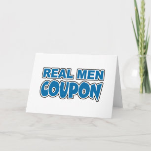 Tarjeta Cupón de hombres reales