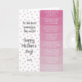 Tarjeta Cupón del Día de la Madre