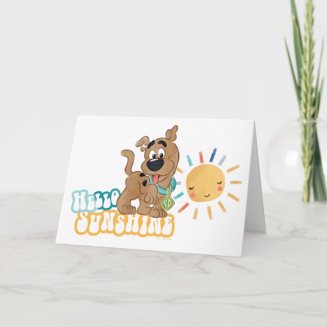 Tarjeta Cuppy Scooby-Doo "Hola Sunshine" (Anverso)