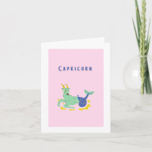 Tarjeta Cúprico lindo, zodiaco, signo zodiacal