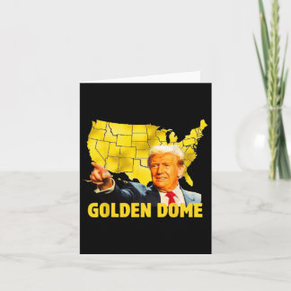 Tarjeta Cúpula dorada Trump Gran Mapa Estadounidense Patri