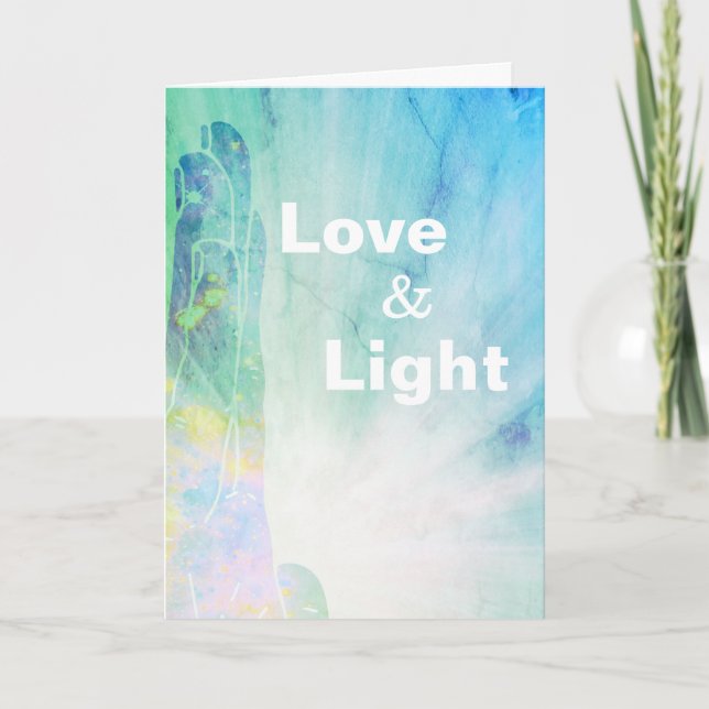 Tarjeta *~* Curadores de Amor Saludables Hand Lightworker (Anverso)
