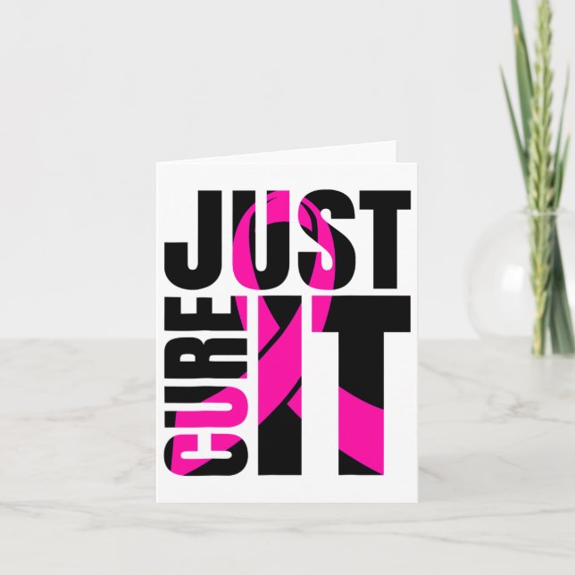 Tarjeta Cure it Breve Cancer Awareness Ribbon (Anverso)