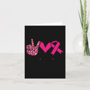 Tarjeta Cure Love Cure Pink Ribbon Cancer Awareness 3