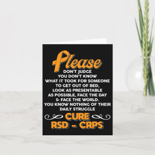 Tarjeta Cure Rsdcrps Apoya La Conciencia De Rsdcrps