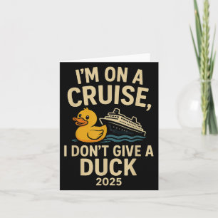 Tarjeta Curiosa camiseta de crucero 2025 - No le doy un pi