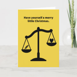 Tarjeta Curioso corazón de Pun más ligero que un Navidad d