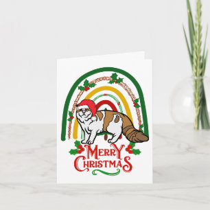 Tarjeta Curl americano Merry Christmas