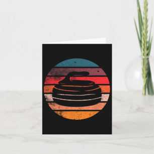 Tarjeta Curling retro invierno deportes esquí curler vinta