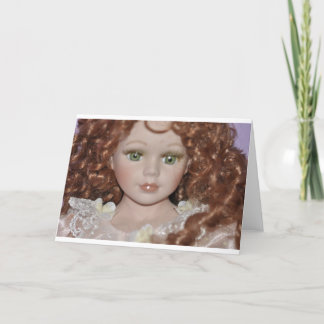 Tarjeta Curly Haired Doll