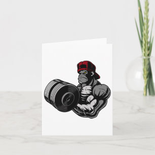 Tarjeta Curso de entrenamiento de la fuerza del gorila de 