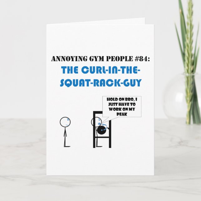 Tarjeta Cursos de rack de squat (Anverso)