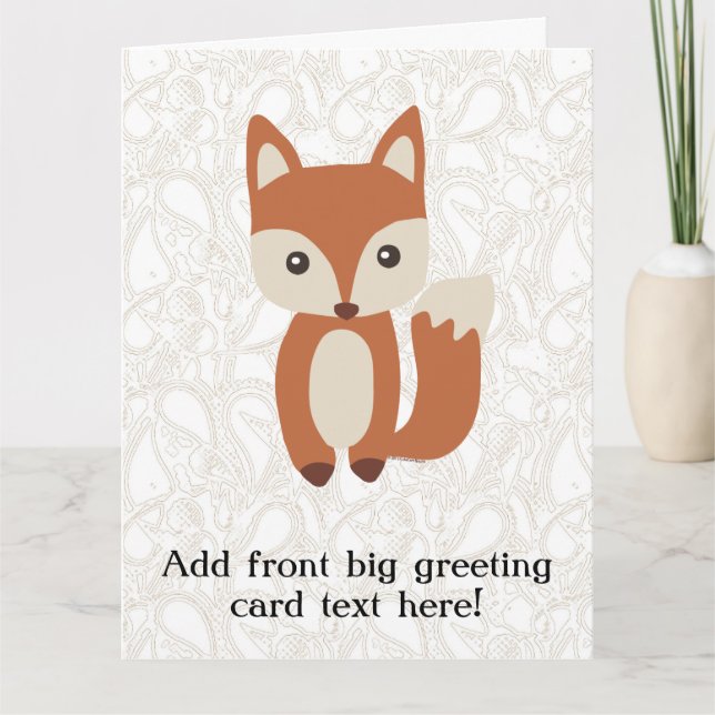 Tarjeta Curte Baby Fox (Anverso)