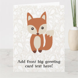 Tarjeta Curte Baby Fox