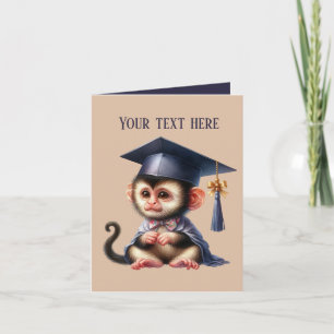 Tarjeta Curte Graduación agregar mono de mensaje