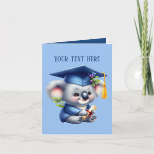Tarjeta Curte Graduation agrega mensaje a koala bear