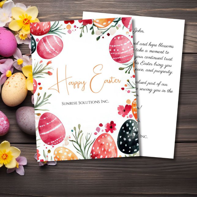 Tarjeta Custom Corporate Easter Greeting Card (Subido por el creador)