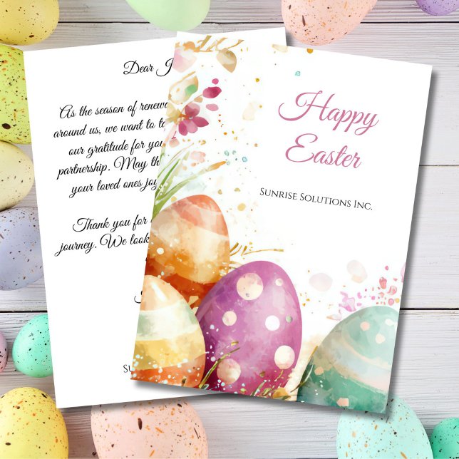 Tarjeta Custom Corporate Easter Greetings Card (Subido por el creador)