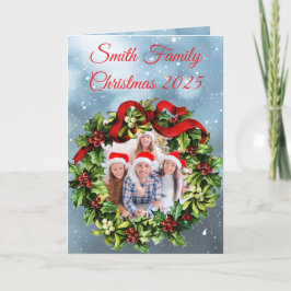 Tarjeta Custom Family Photo Christmas Card