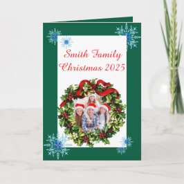Tarjeta Custom Family Photo Christmas Card