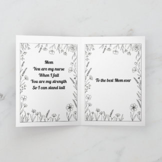 Tarjeta Custom Heartfelt Mother's Day Poem Card