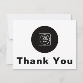 Tarjeta Custom Logo Personalized Thank You Note Card