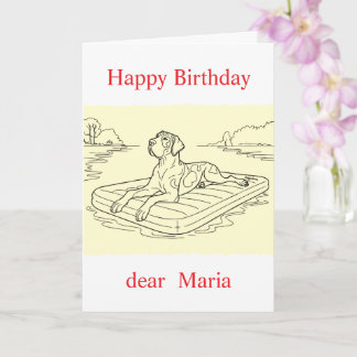 Tarjeta Custom pet (dog) photo and message card