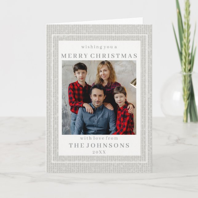 Tarjeta Custom Photo Elegant Framed Picture Card (Anverso)