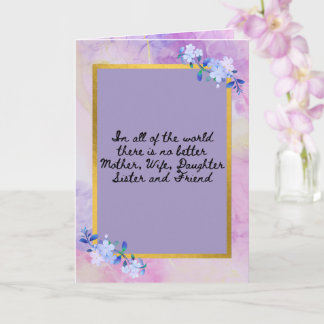 Tarjeta Custom Photo Mothers Day