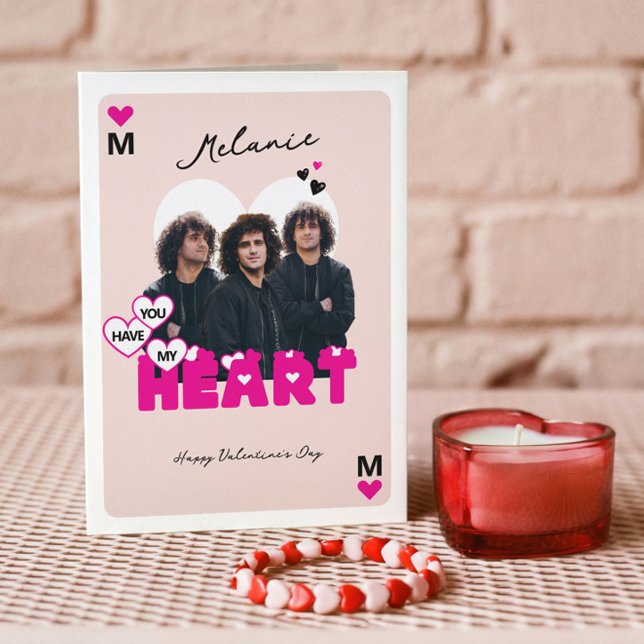 Tarjeta Custom Photos Boyfriend to Girlfriend Valentine (Custom Photos Boyfriend to Girlfriend Valentine Card)