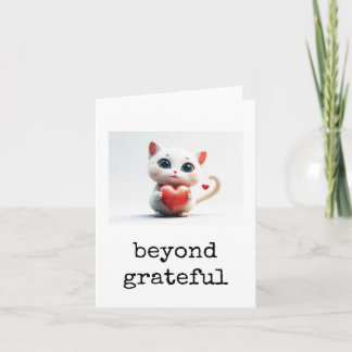 Tarjeta Customer Thank You Card, Appreciation, Cute Cat