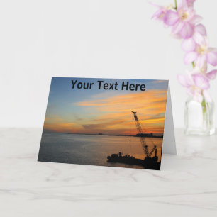 Tarjeta Customisable Biscayne sunset