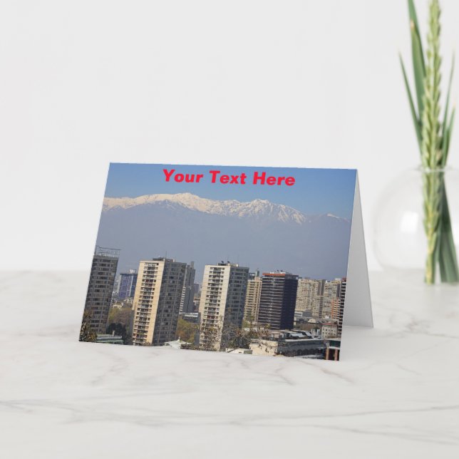 Tarjeta Customisable Santiago, Chile (Anverso)