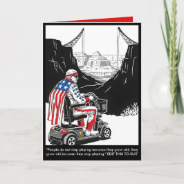 Tarjeta Customizable Birthday Card getting older theme