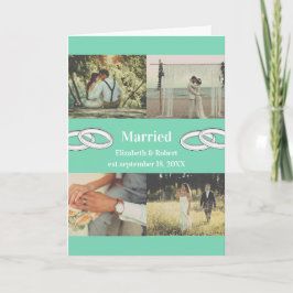 Tarjeta Customizable Multi Photo Wedding Family Gift