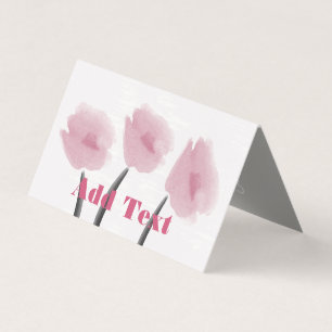 Tarjeta Cuta acuarela rosa Peony Flores Florales