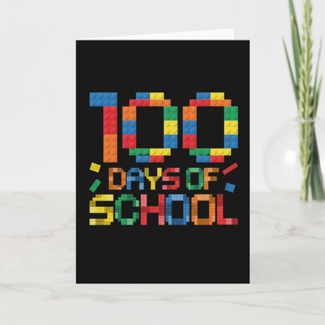 Tarjeta Cute 100 Days Making A Difference Puzzle Inclusion (Anverso)