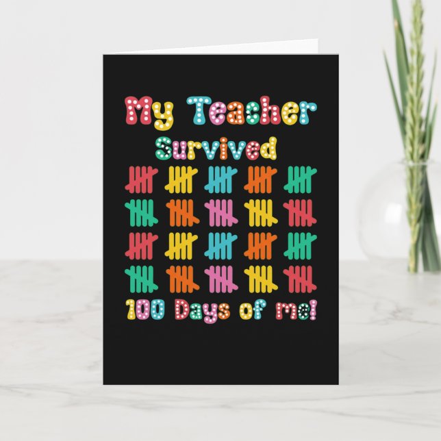 Tarjeta Cute 100 Days Making A Difference Puzzle Inclusion (Anverso)